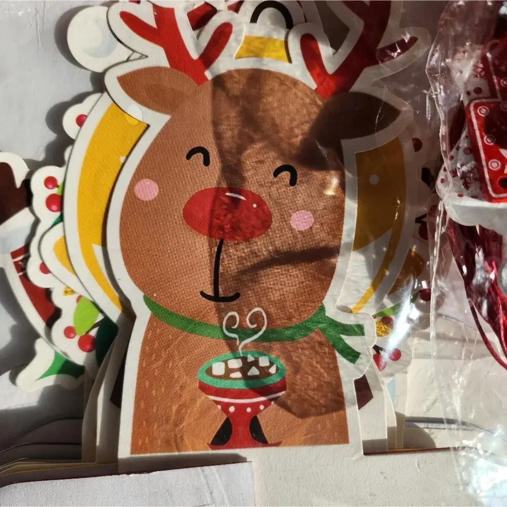 Christmas Decorations Wood Decoration‎ Garlands Bundle / 5 + Table Centerpiece 8